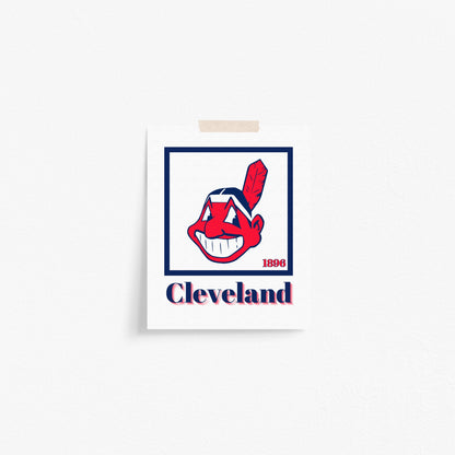 Cleveland Guardians Minimalist Art Print