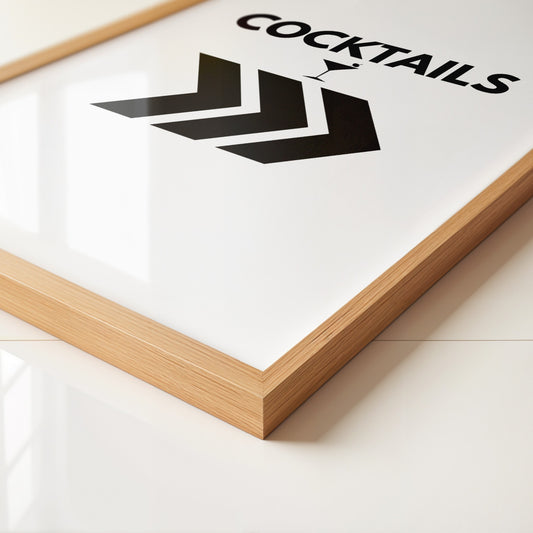 Cocktails Directional Art Print