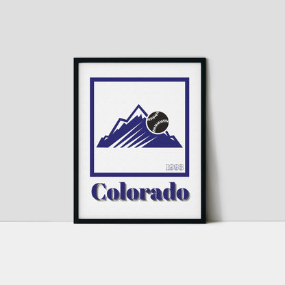 Colorado Rockies Minimalist Art Print