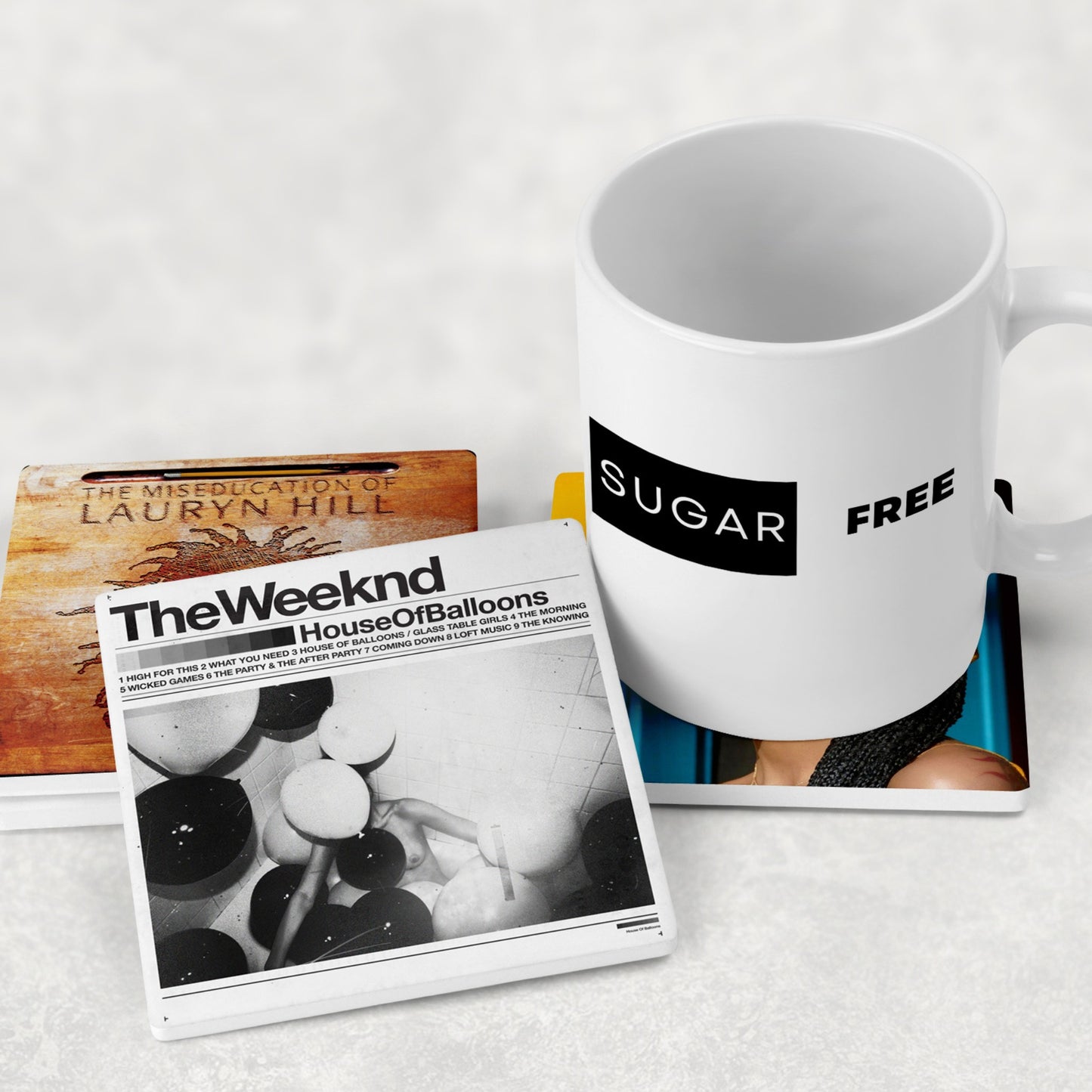 Custom R&B Album Cover Coasters