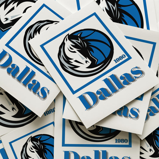 Dallas Mavericks Minimalist Art Print