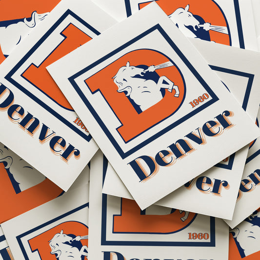 Denver Broncos Minimalist Art Print