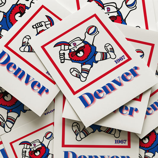 Denver Nuggets Minimalist Art Print