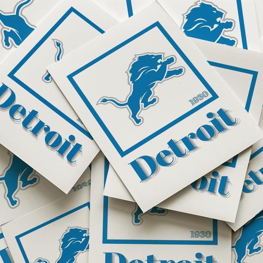 Detroit Lions Minimalist Art Print