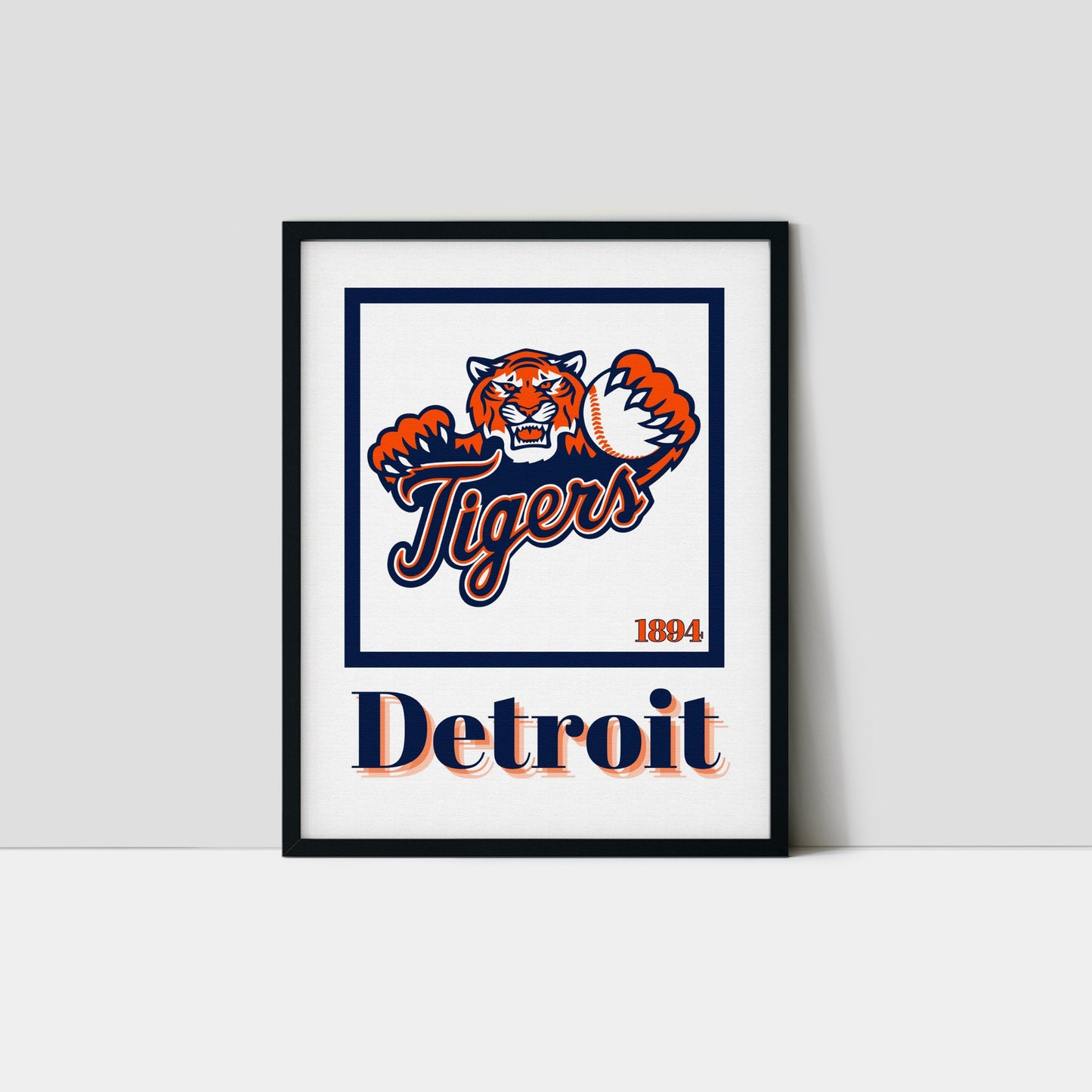 Detroit Tigers Minimalist Art Print