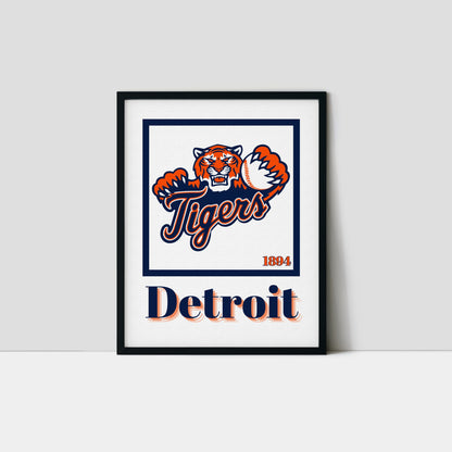 Detroit Tigers Minimalist Art Print