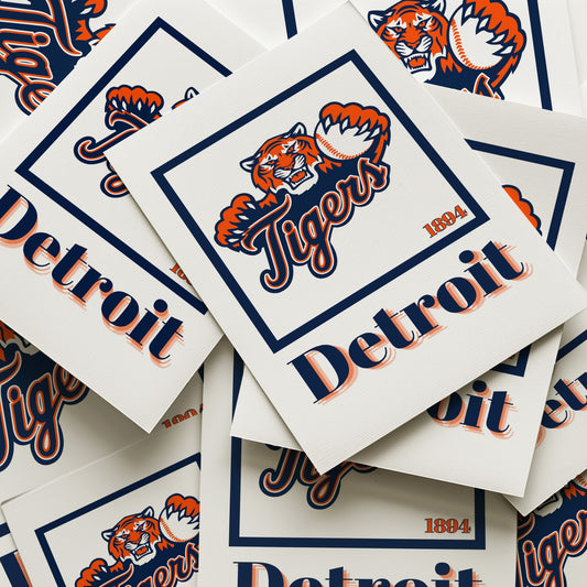 Detroit Tigers Minimalist Art Print