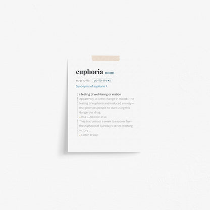 Euphoria Cover Art Print