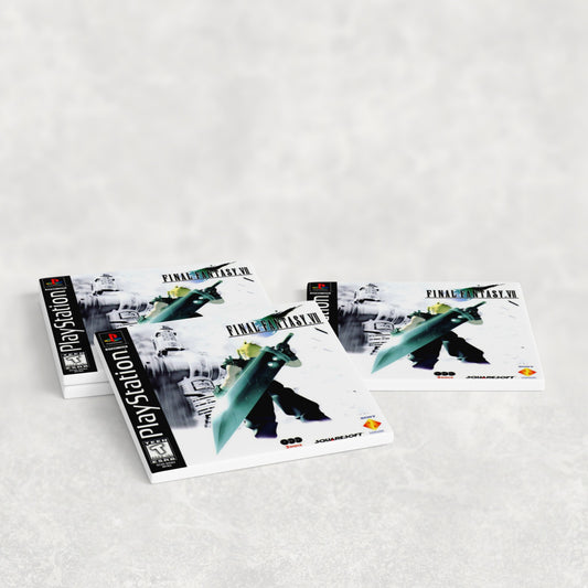 Final Fantasy VII PS1 Cover Art Coasters