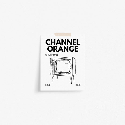 Channel Orange Inspired Art Print