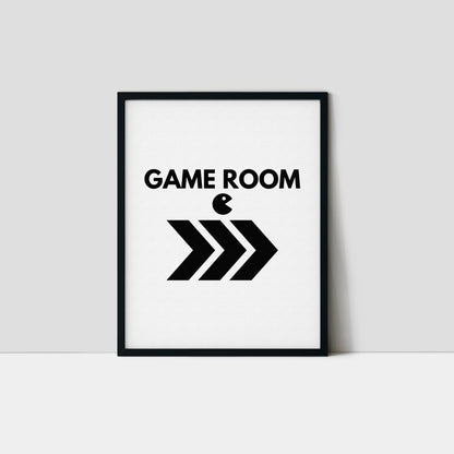 Game Room "that way" Art Print