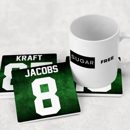Green Bay Packers Jersey Inspired Coasters