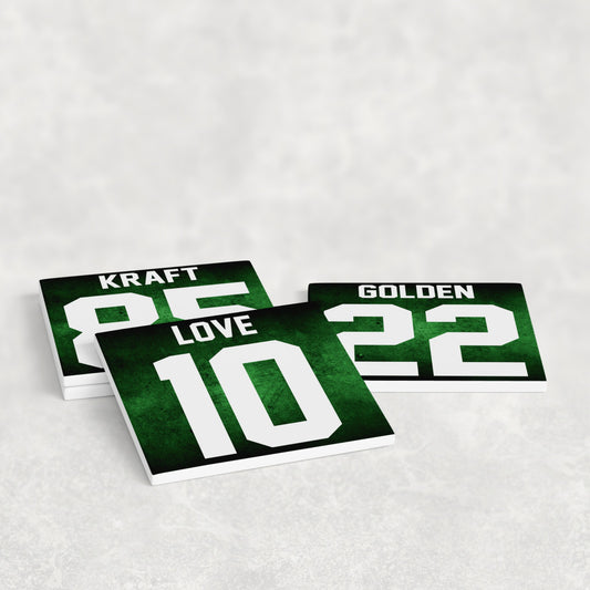 Green Bay Packers Jersey Inspired Coasters
