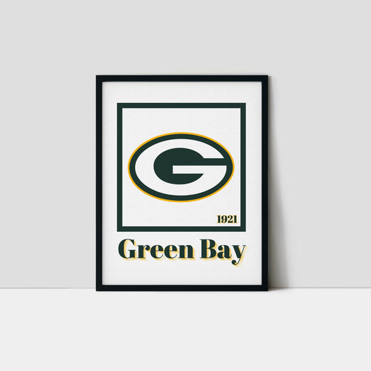 Green Bay Packers Minimalist Art Print