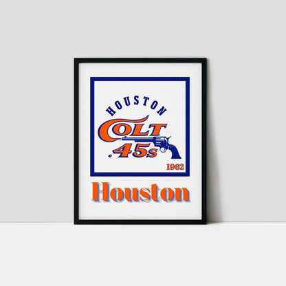 Houston Astros Minimalist Art Print