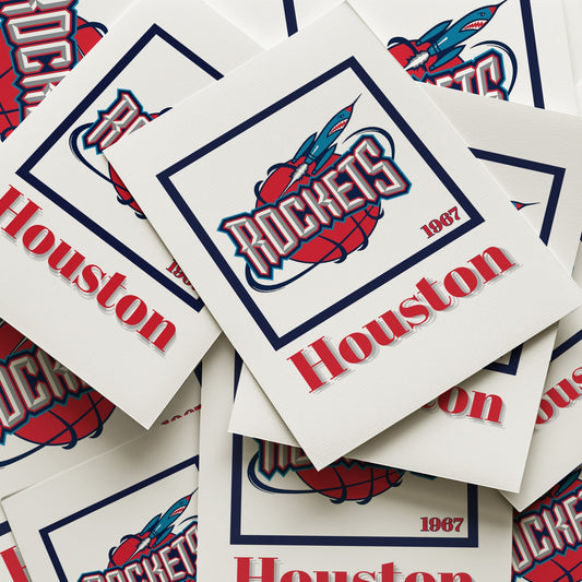 Houston Rockets Minimalist Art Print