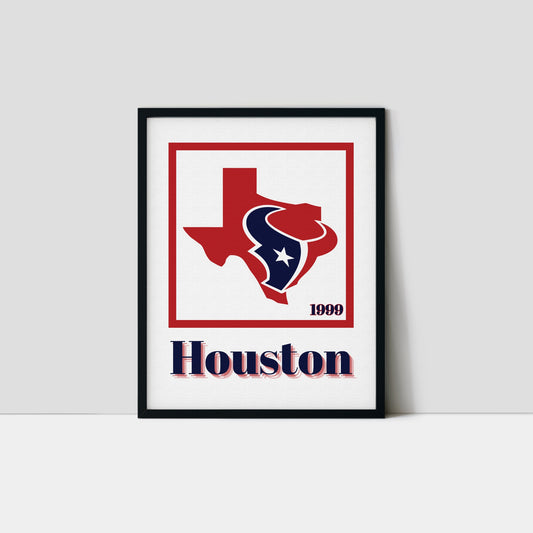Houston Texans Minimalist Art Print