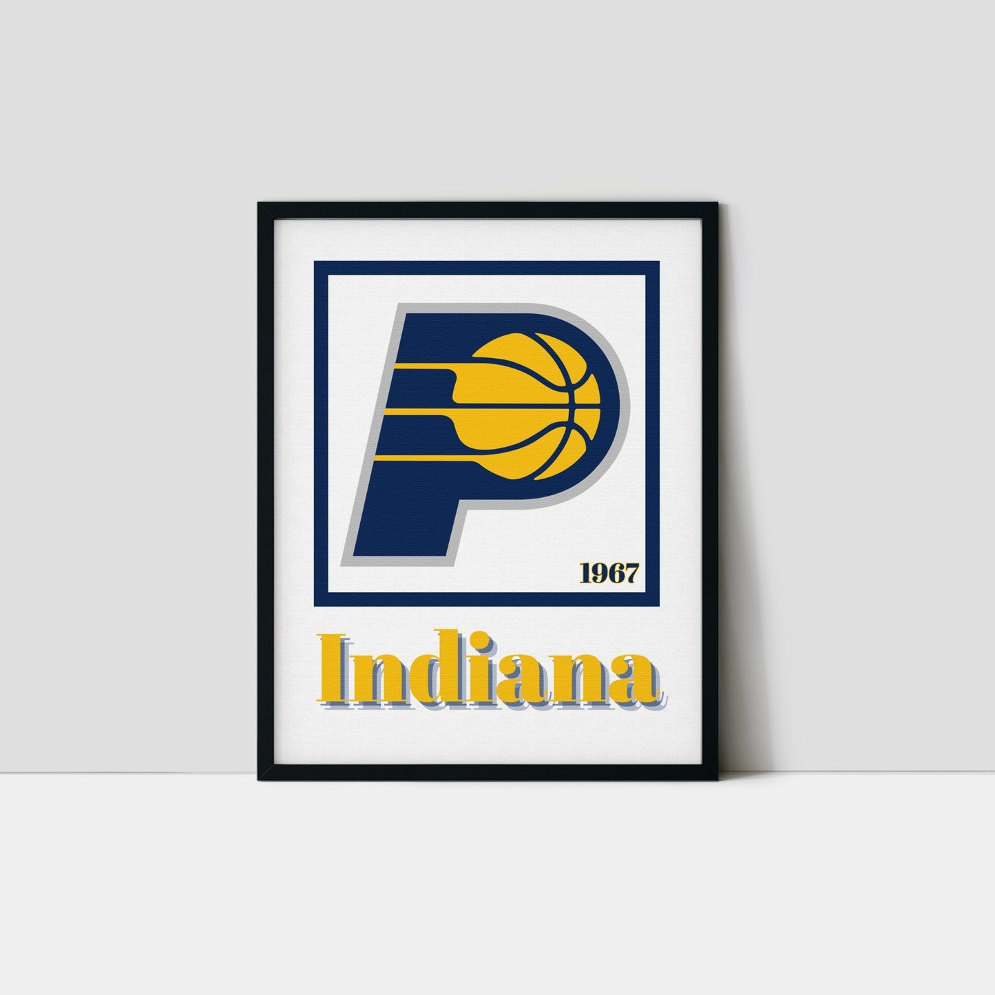 Indiana Pacers Minimalist Art Print