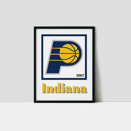 Indiana Pacers Minimalist Art Print