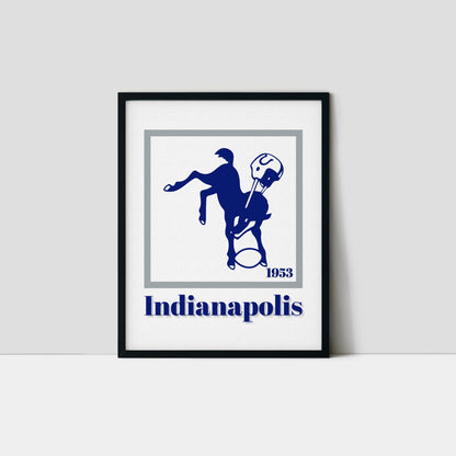 Indianapolis Colts Minimalist Art Print