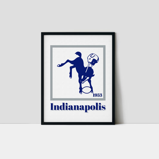 Indianapolis Colts Minimalist Art Print