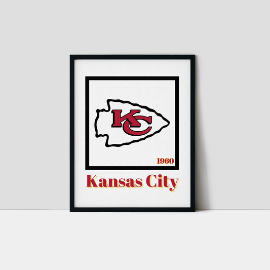 Kansas City Chiefs Minimalist Art Print