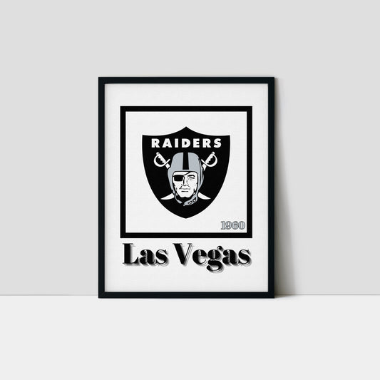 Las Vegas Raiders Minimalist Art Print