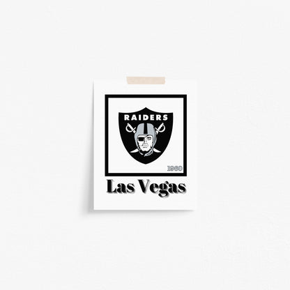 Las Vegas Raiders Minimalist Art Print
