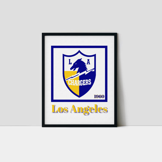 Los Angeles Chargers Minimalist Art Print