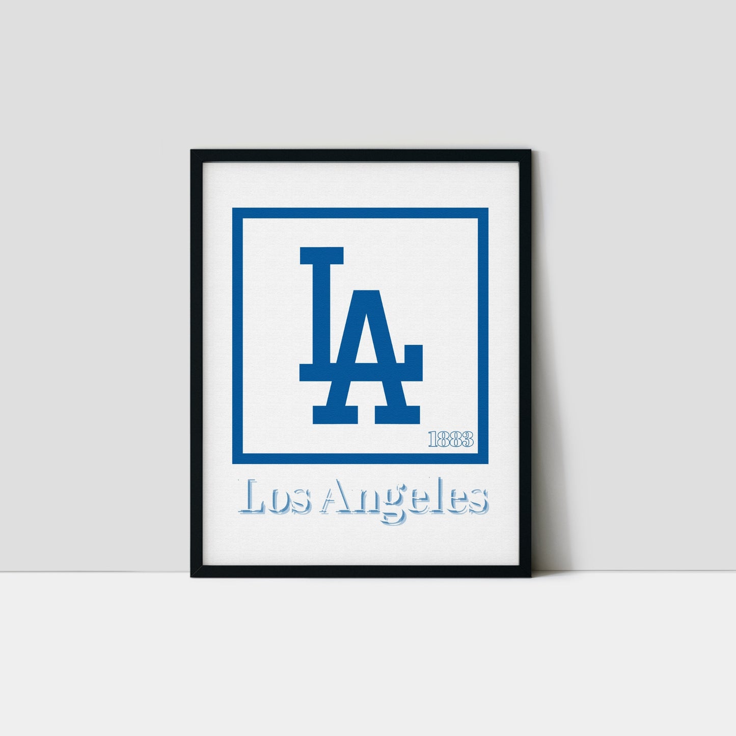 Los Angeles Dodgers Minimalist Art Print