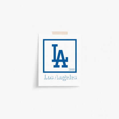 Los Angeles Dodgers Minimalist Art Print