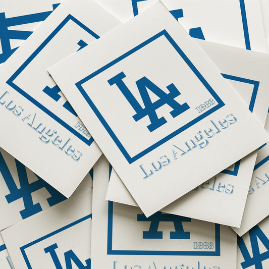 Los Angeles Dodgers Minimalist Art Print