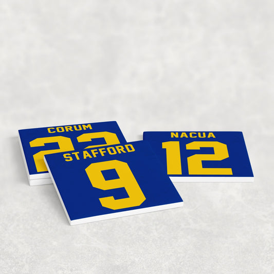 Los Angeles Rams Jersey Inspired Coasters