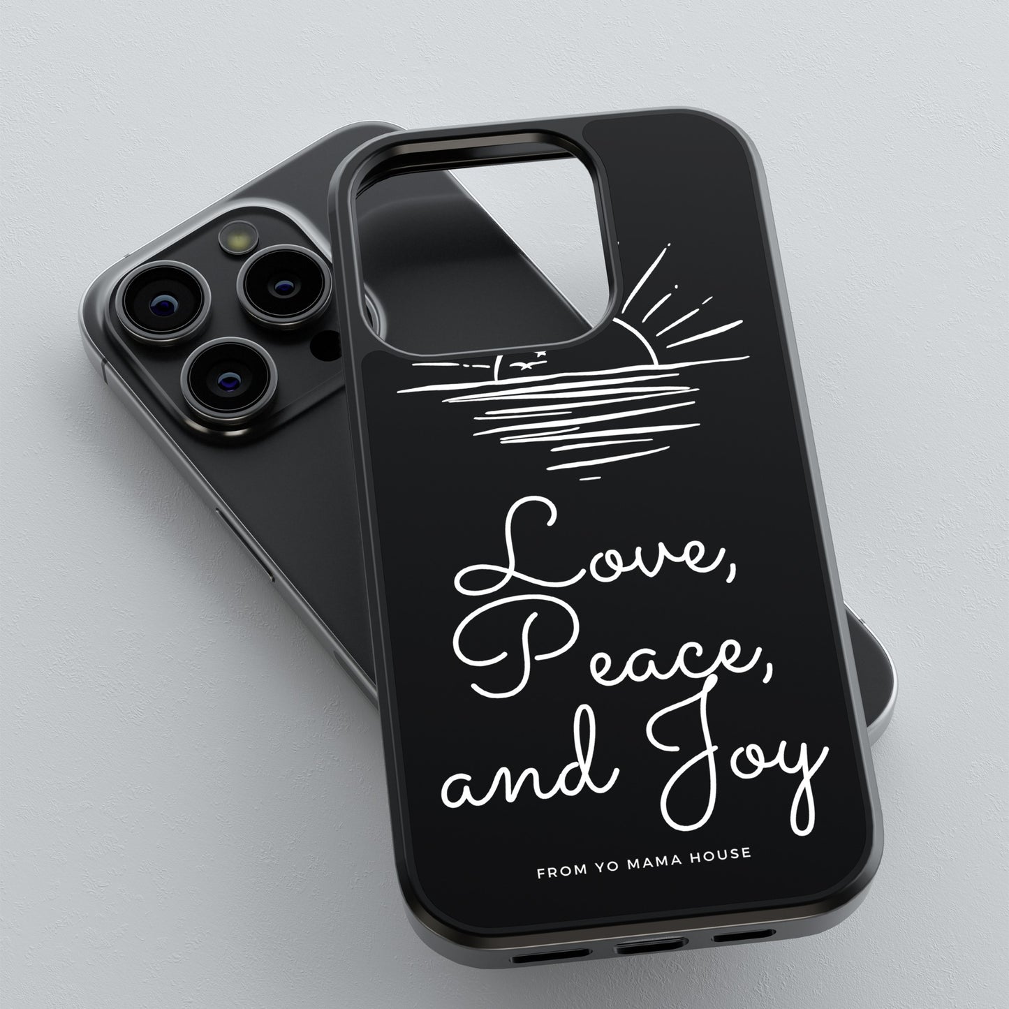 Love, Peace, and Joy iPhone Case