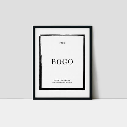 PTSD BOGO Minimalist Art Print