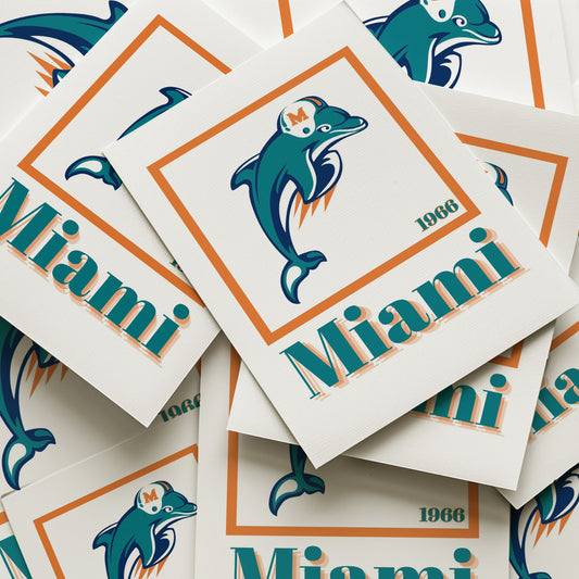 Miami Dolphins Minimalist Art Print