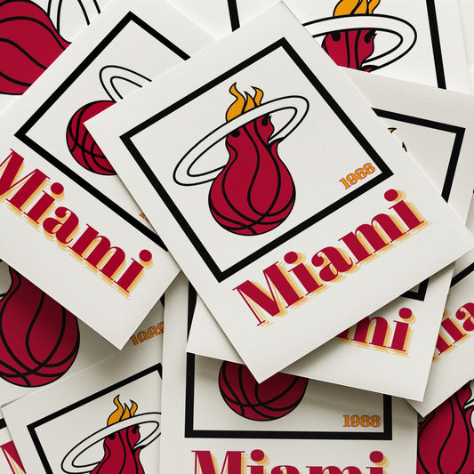 Miami Heat Minimalist Art Print