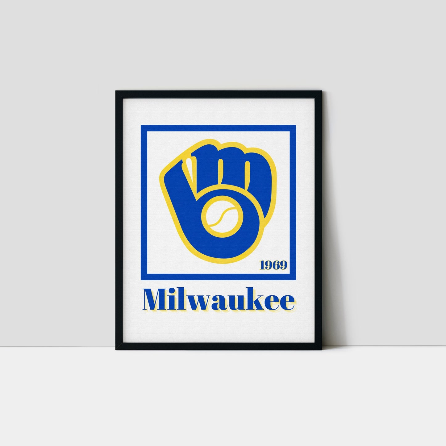 Milwaukee Brewers Minimalist Art Print