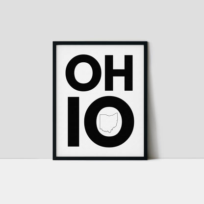 Ohio Bold Typography Art Print