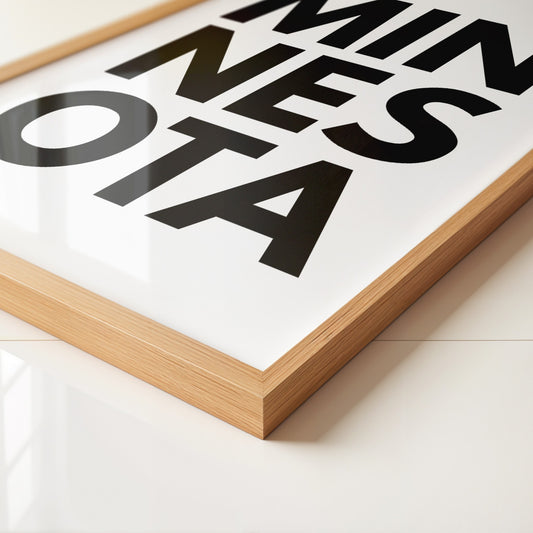 Minnesota Bold Typography Print