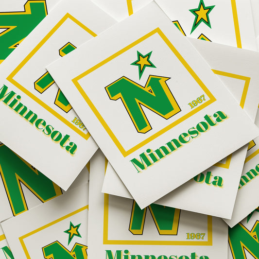 Minnesota North Stars Minimalist Art Print