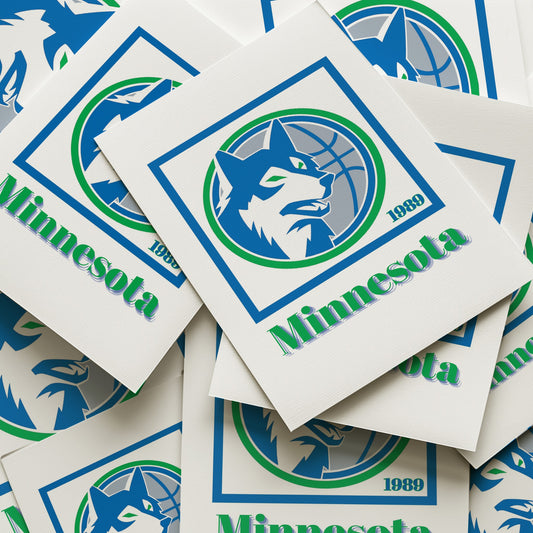 Minnesota Timberwolves Minimalist Art Print