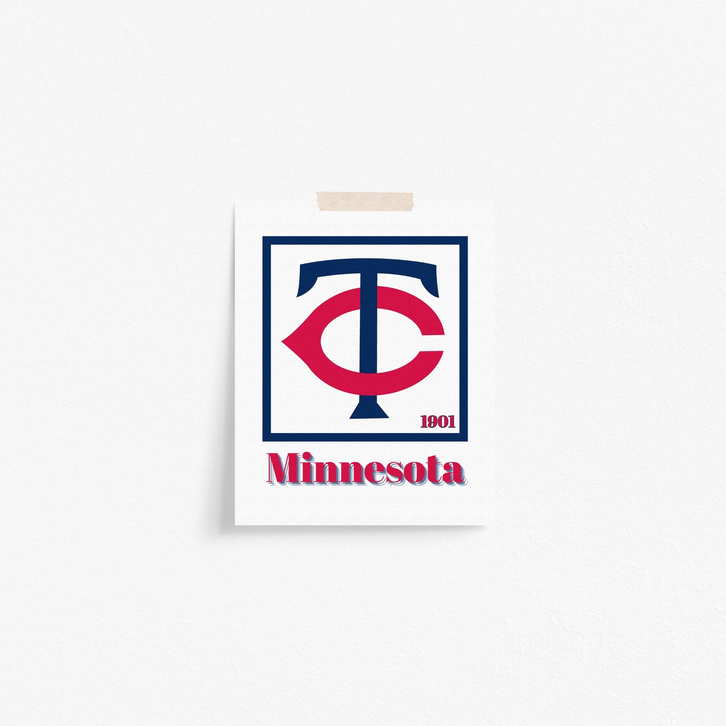 Minnesota Twins Minimalist Art Print