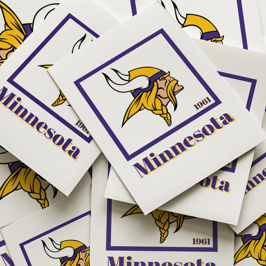 Minnesota Vikings Minimalist Art Print