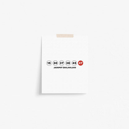 All About The Benjamins Lottery Art Print