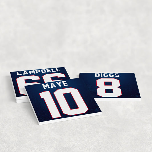 New England Patriots Jersey Inspired Coasters