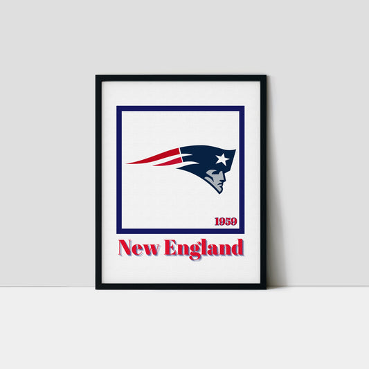 New England Patriots Minimalist Art Print