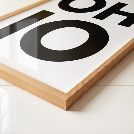 Ohio Bold Typography Print