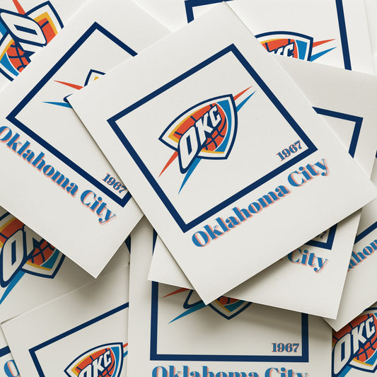 Oklahoma City Thunder Minimalist Art Print