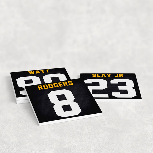Pittsburgh Steelers Jersey Inspired Coasters